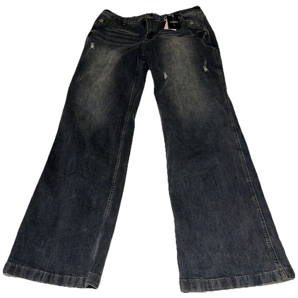 Flamingals Flare Jeans Women’s Size 2XL (36x33) NWT - Picture 1 of 12